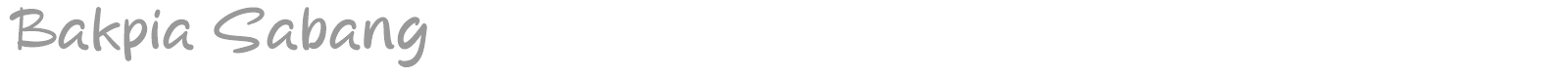 Bakpia Sabang font preview